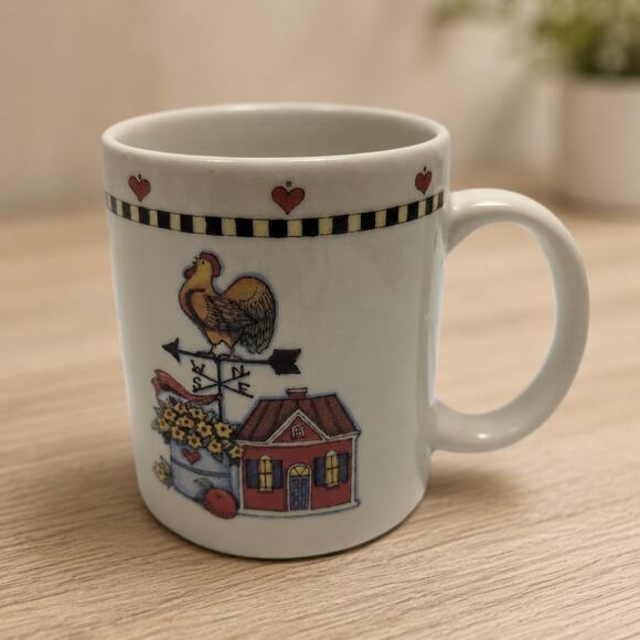 International Tableworks Other - Vintage 1990s Windy Hill Rooster Weathervane Country Mug - Susan A Winget
